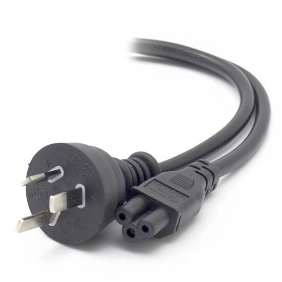 ALOGIC 3m Aus 3 Pin Mains Plug to IEC C5 Male to F-preview.jpg